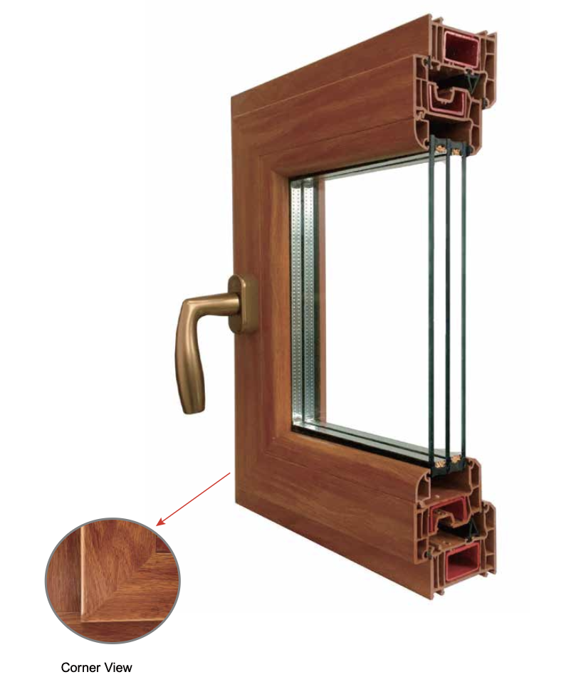 70- Series uPVC Casement Window 70 系列 UPVC 平开窗