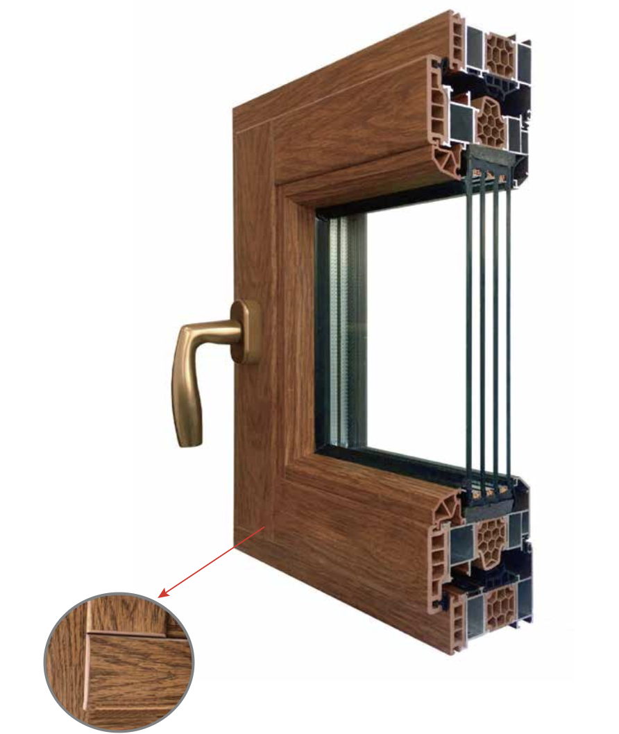 85- 102 Premium Aluminum- Clad Wood Window (with Honeycomb Plastic Core) 85 - 102 高级铝包木窗(采用蜂窝状塑料芯材)