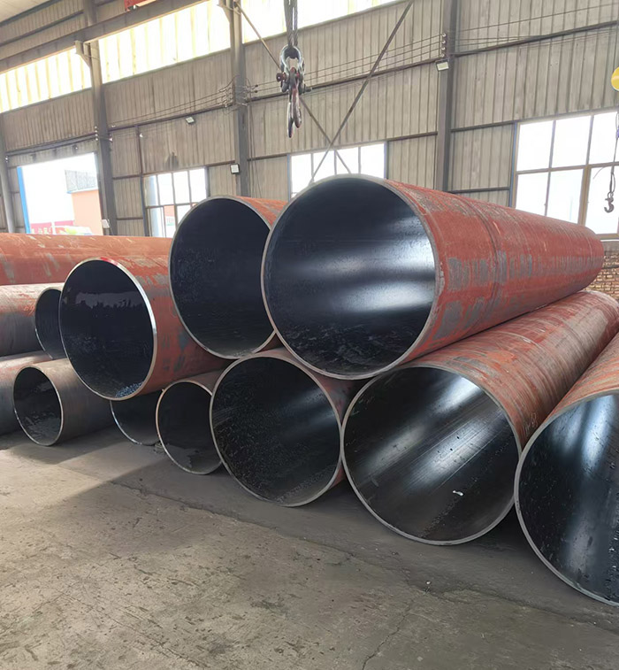 Heat-expanded steel pipe