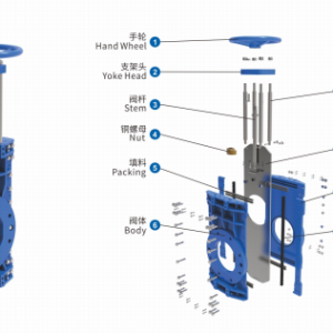 QCA Series Bidirectional Sealed Through-Type Knife Gate Valve QCA 系列双向密封穿透式刀闸阀