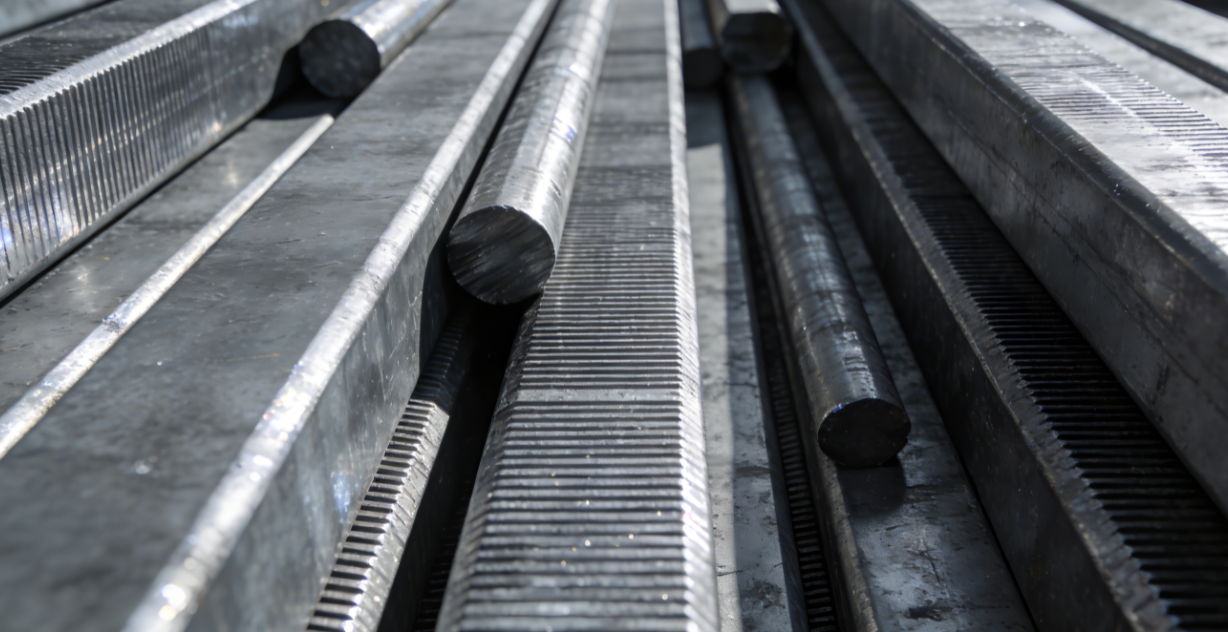 Knurled / Rack Section Steel / 1 Knurled rack section steel supplier from China