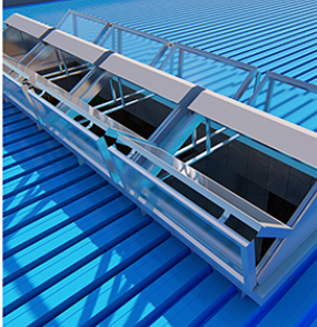 Triangular sliding type skylight 三角滑动型天窗