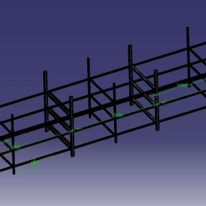 Steel structure frame