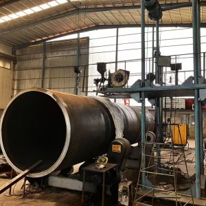 Large pipe rolling equipment