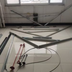 Complete set of accessories for breeding / enclosure fencing systems /