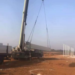 Lifting of lightweight panels / components by truck crane /