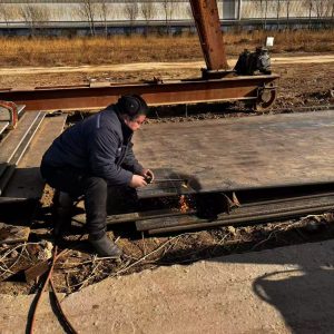 Large-size hot-rolled medium and heavy steel plate