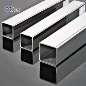 Stainless steel square tube with 2B surface finish