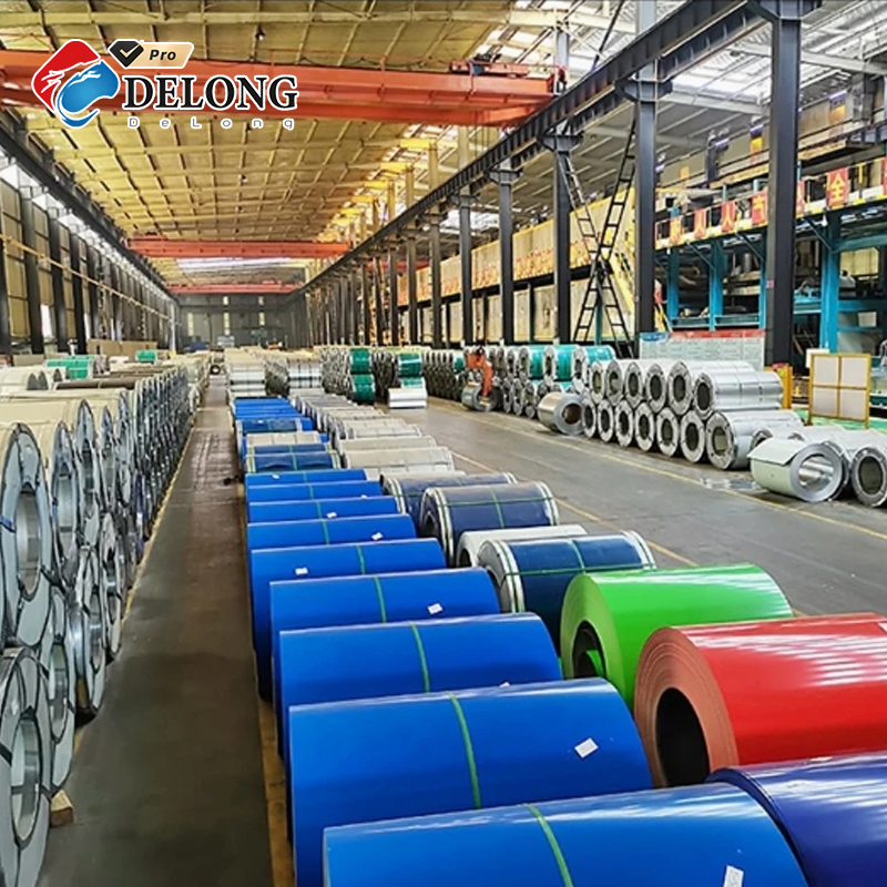 Prepainted Galvanized Steel Coil PPGI Anti Finger Print Coating Uniform Film Thickness Z275 Roofing Sheet 3 Prepainted galvanized steel coil with RAL color coating